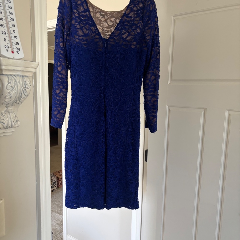 Royal Blue Ralph Lauren dress in size 12 - Picture 2 of 4